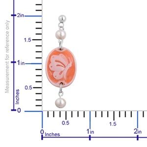 Jewelry - Butterfly Cameo, White Shell Pearl Stainless Steel Jewelry - Butterfly Cameo, White Shell Pearl Stainless Steel